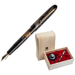 Ручка перьевая Namiki Tradition Golden pheasant цвет чернил черный цвет корпуса черный